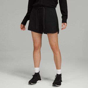 lululemon Black Cotton-Cashmere Knit High-Rise Short size 0